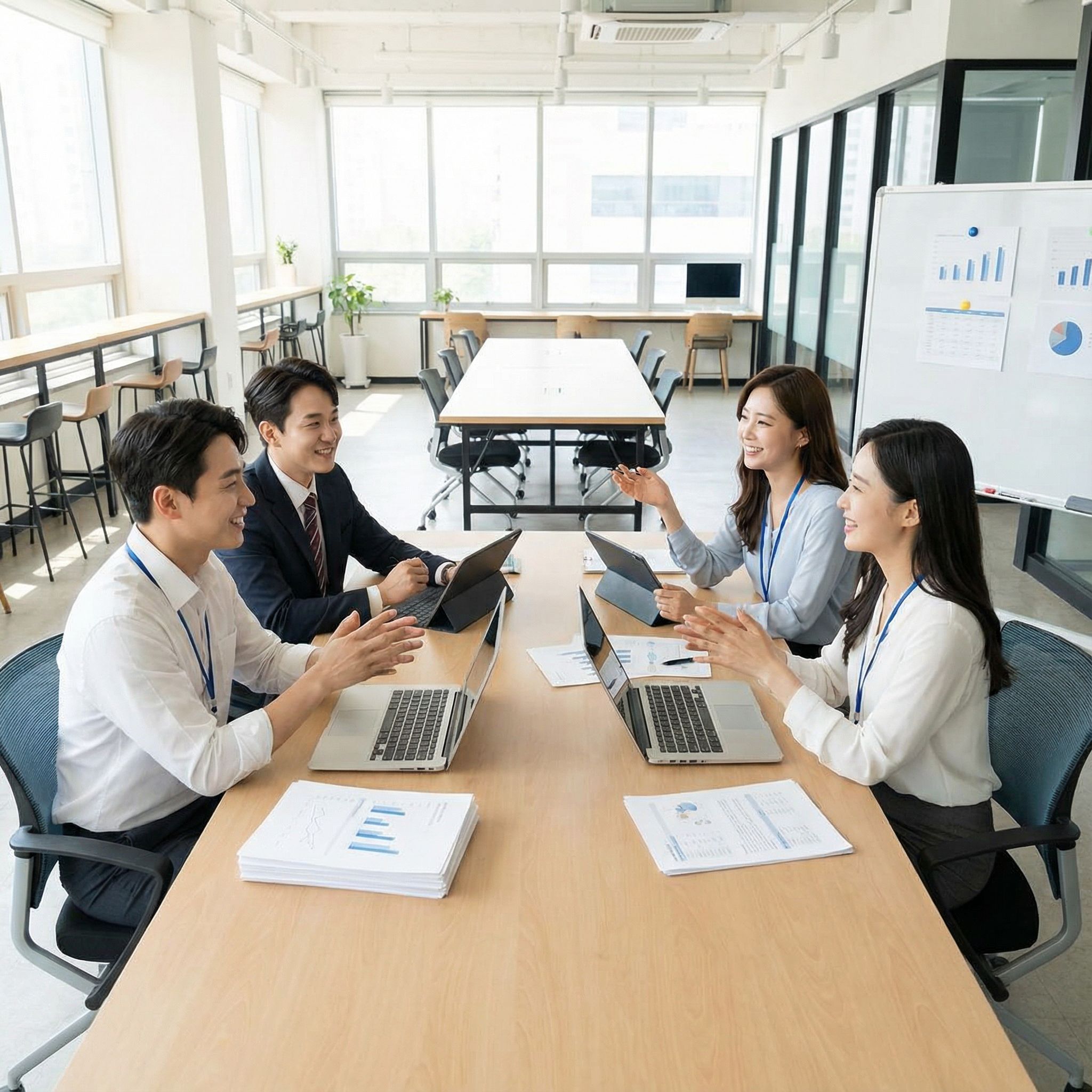 팀 협업과 효율적인 흐름 이미지